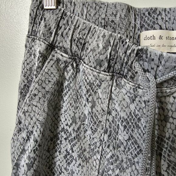 EUC CLOTH & STONE ANIMAL PRINT SOFT TENCEL BLEND JOGGER PANTS SZ XS - Picture 10 of 14